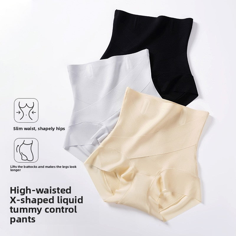 High-Waist Cross Compression Shaping Panties