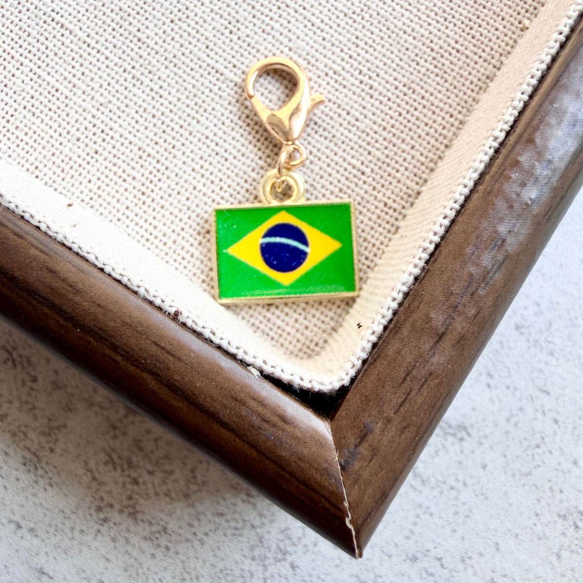 Enamel Flag Keychain