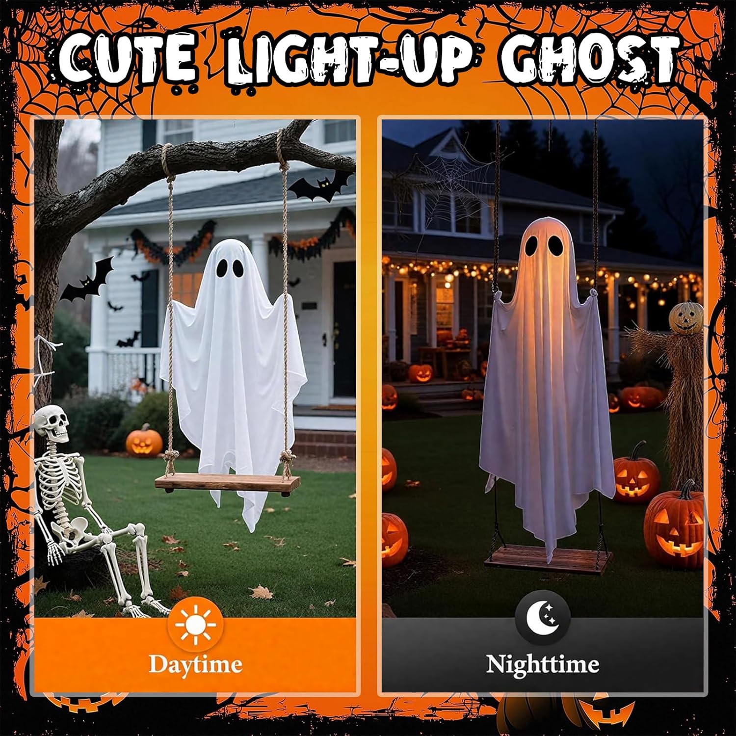 Mapple Glow Swinging Ghost