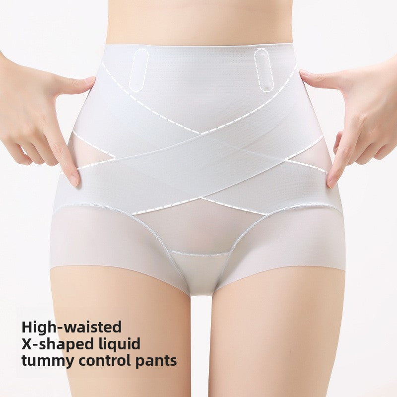 High-Waist Cross Compression Shaping Panties