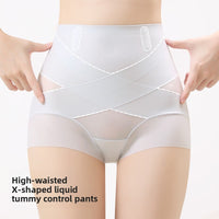 High-Waist Cross Compression Shaping Panties