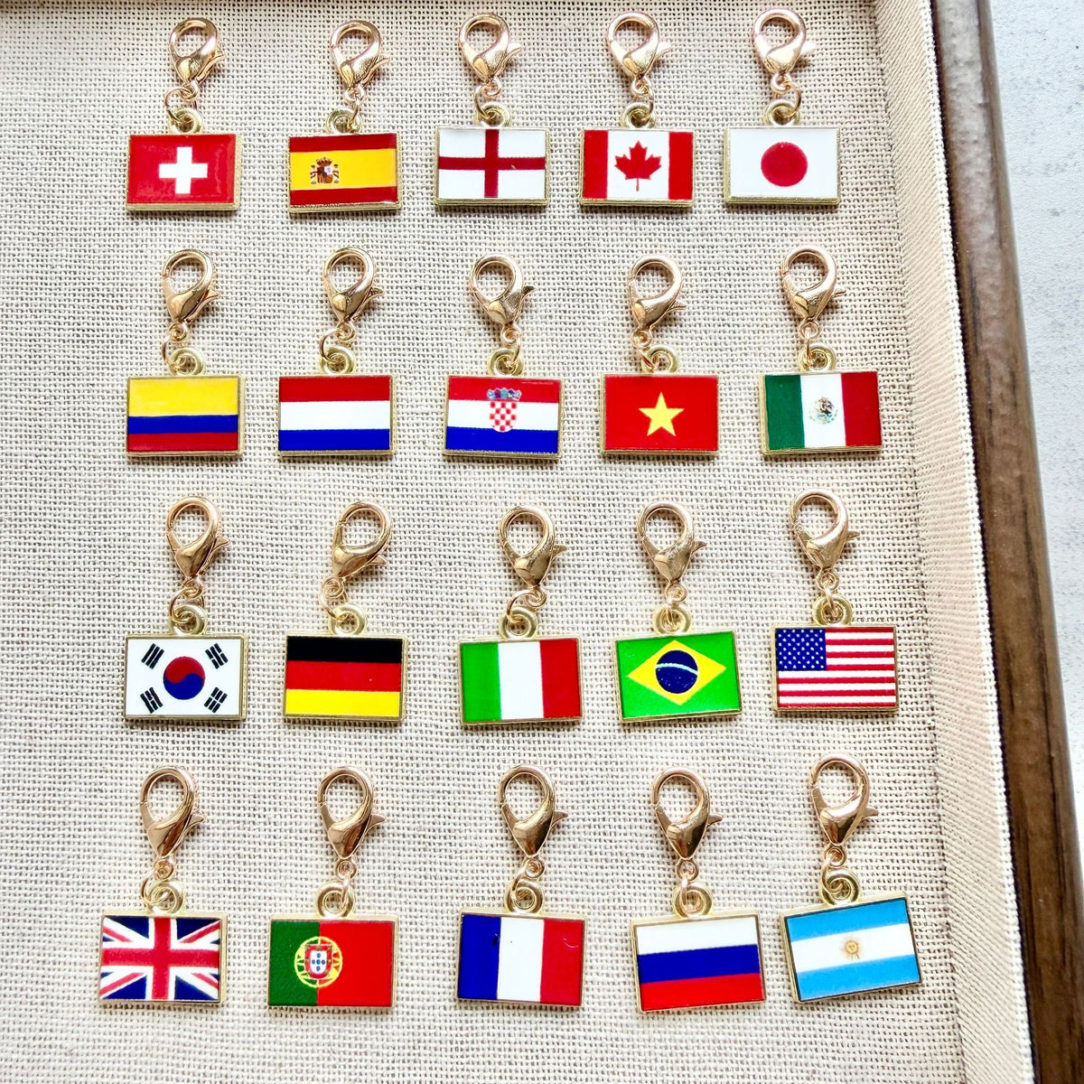 Enamel Flag Keychain