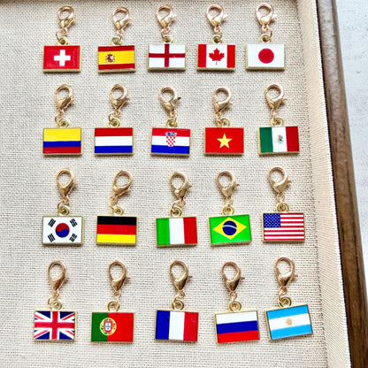 Enamel Flag Keychain