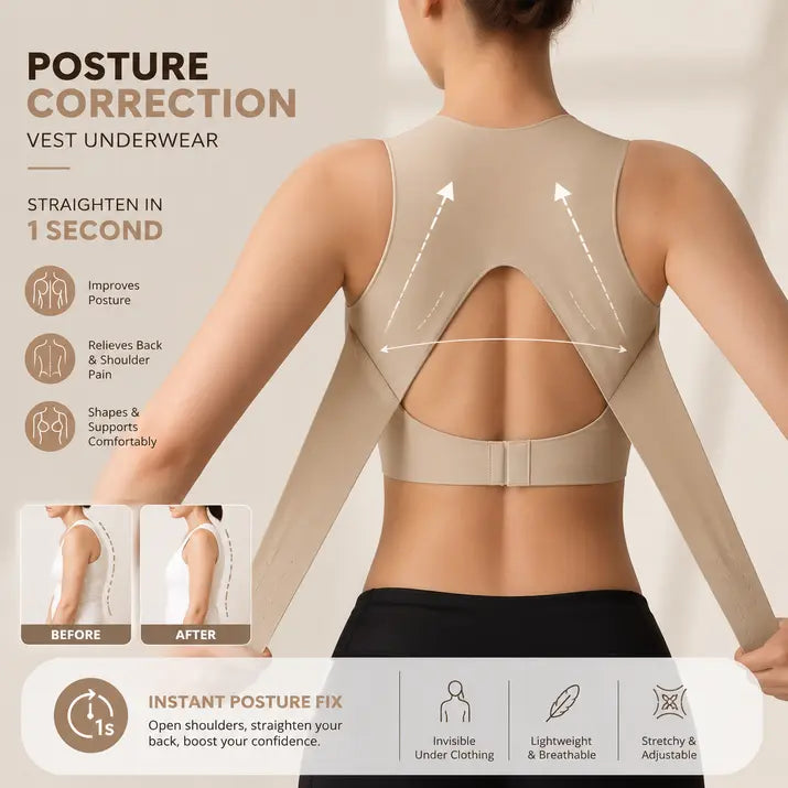 Seamless Posture Support Bra
