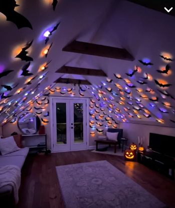 SpookDrop Bats™ 3D LED Wall Glow