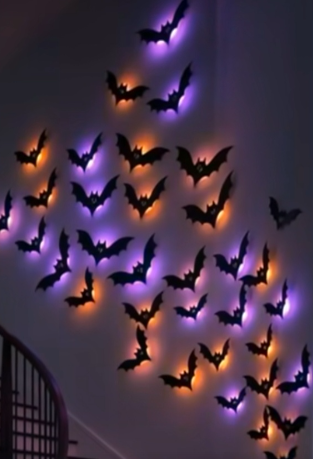 SpookDrop Bats™ 3D LED Wall Glow