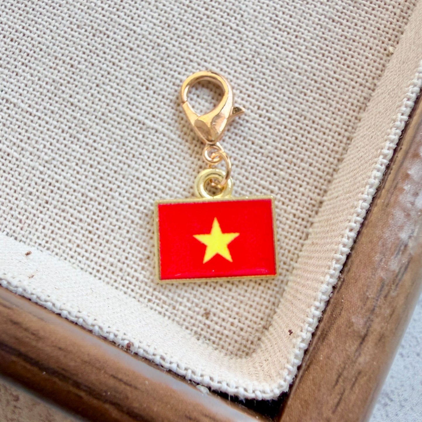 Enamel Flag Keychain