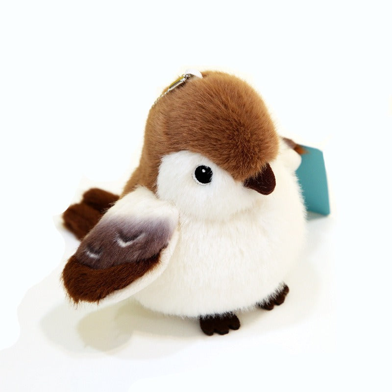 Cat Plush Shaking Bird Toy