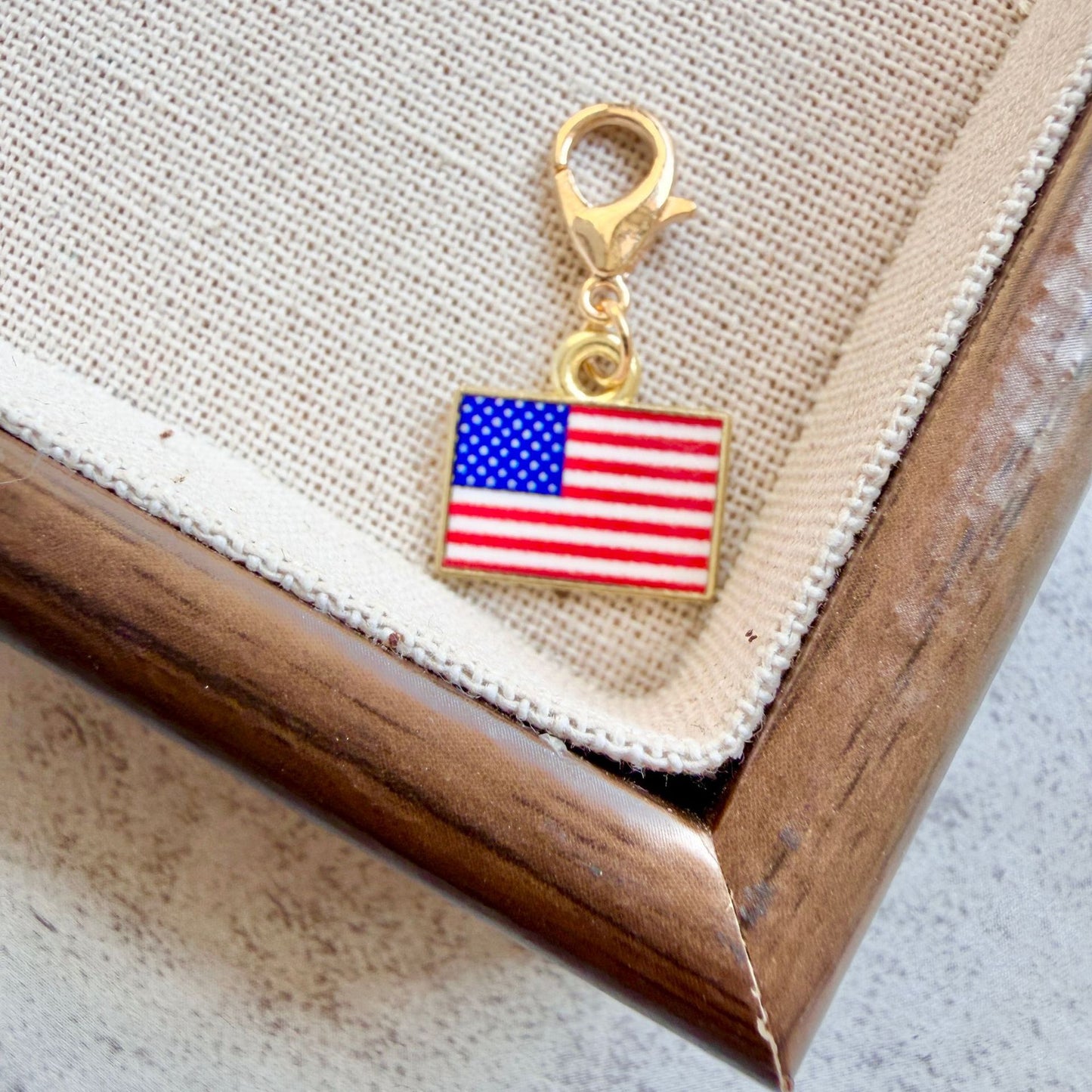 Enamel Flag Keychain
